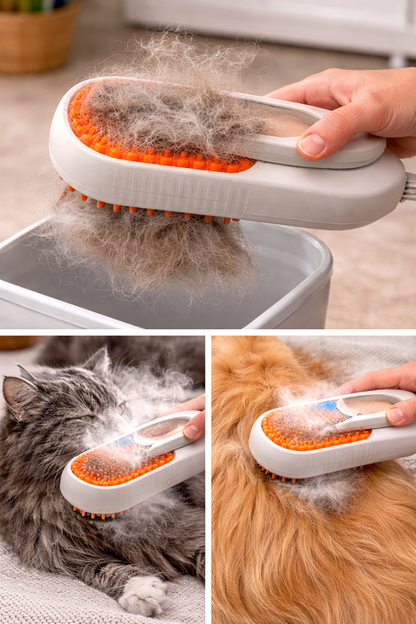 PetBrush®-Cepillo a Vapor para Mascotas 2x1