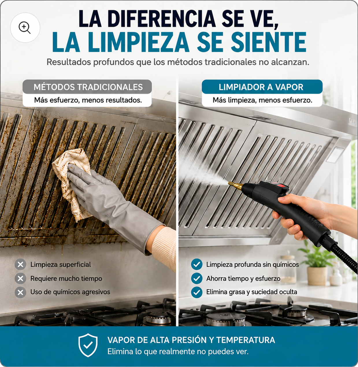 SteamJet® Limpiador A Vapor Presión 2500w Portatil
