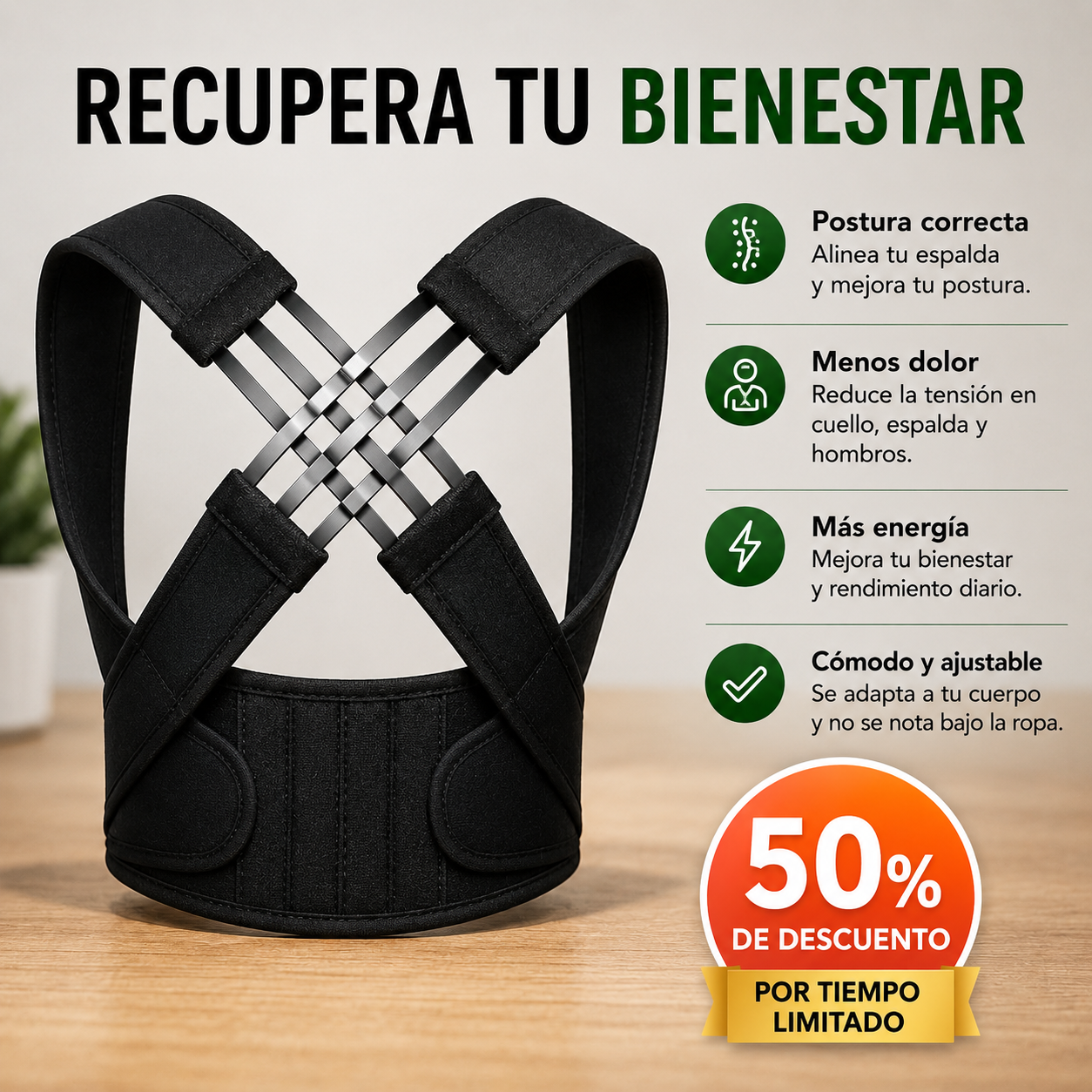 Reduce el dolor de espalda y corrige tu postura con AlignPro®
