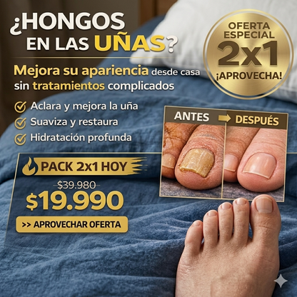 CleanNails®- Parches Anti Hongos Pack 2x1.