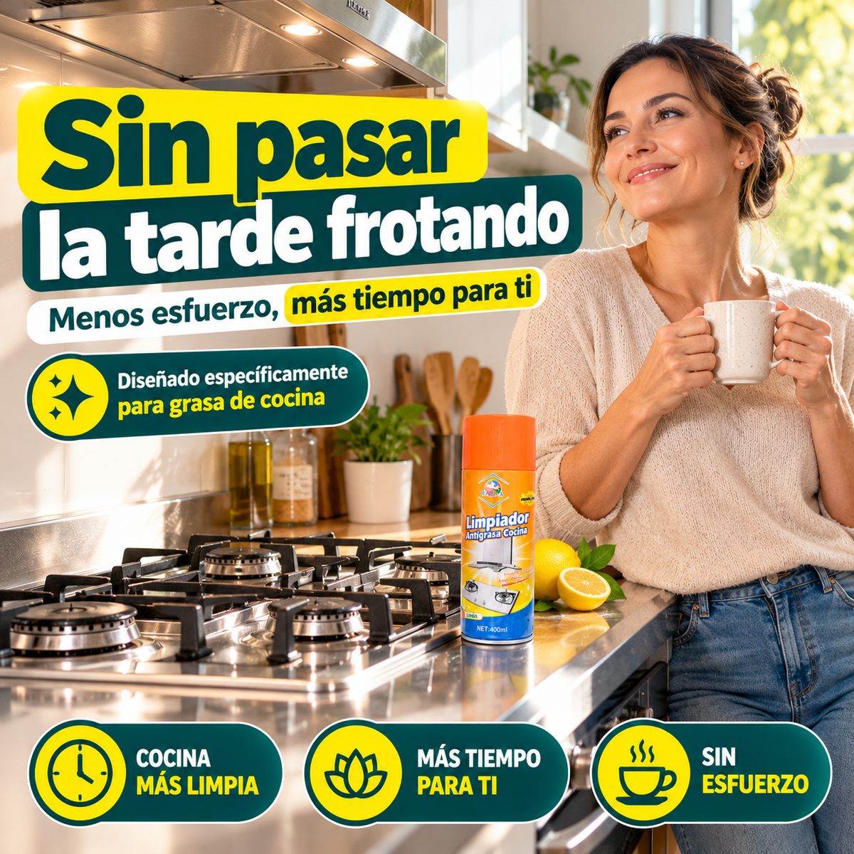 NoGrease® | Rocías, esperas y la grasa se va sola