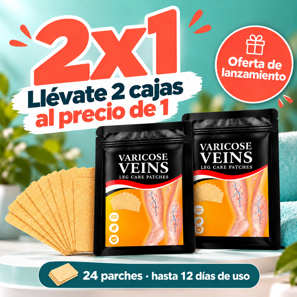 VeinCare® | Pégalo al llegar y deja que tus piernas descansen