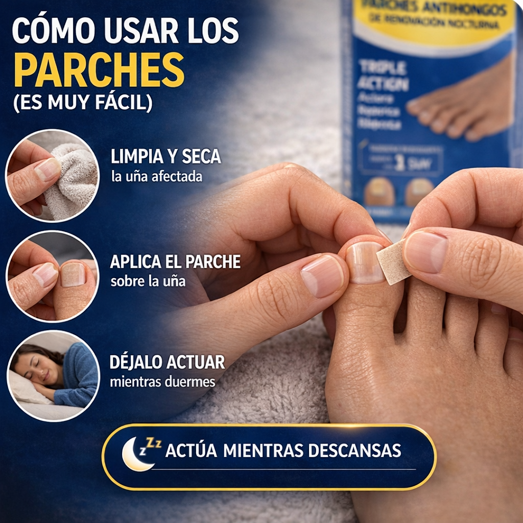 CleanNails®- Parches Anti Hongos Pack 2x1.