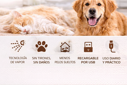PetBrush®-Cepillo a Vapor para Mascotas 2x1
